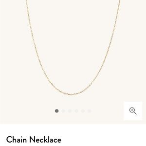 Mejuri 14K Gold Chain Necklace & “J” Letter Charm Set